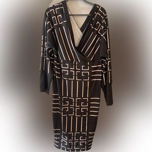 Black and gold dress L no tag